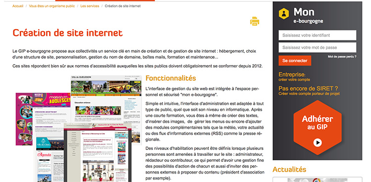 Générateur de sites internet ebourgogne